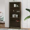 BridgevineHome Fully Assembled 72" Brown Bookshelf
