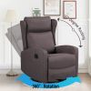 JST Rocking Swivel Recliner Chair for Living Room, 360 Degree Swivel, Adjustable Modern Reclining Chair, Classic and Traditional Recliner Sofa with Lu