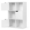 58 Inch 4-Tier Bamboo Ladder Bookshelf