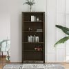 BridgevineHome Fully Assembled 72" Brown Bookshelf