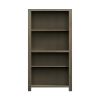 Bridgevine Home Joshua Creek 60 inch high 4-shelf Bookcase, No Assembly Required, Barnwood Finish