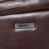 LYS Genuine leather Chocolate Brown 38.5 Width Zero Gravity Power Recliner with Power Headrest (Sofa)