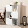 58 Inch 4-Tier Bamboo Ladder Bookshelf