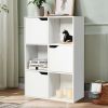 58 Inch 4-Tier Bamboo Ladder Bookshelf