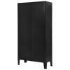 Bookshelf Industrial Black 35.4"x15.7"x70.9" Steel