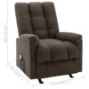 Recliner Dark Brown Fabric