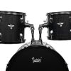 [Do Not Sell on Amazon]Glarry Full Size Adult Drum Set 5-Piece Black with Bass Drum, two Tom Drum, Snare Drum, Floor Tom, 16" Ride Cymbal, 14" Hi-hat