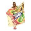 Star Wars; Retro Rainbow Droids Aggretsuko Comics Silk Touch Throw Blanket; 50" x 60"