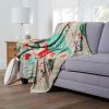 Star Wars; Yoda Xmas Aggretsuko Comics Silk Touch Throw Blanket; 50" x 60"