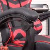 Gaming Office High Back Computer Leather Desk Mesh Ergonomic 180 Degrees Adjustable Swivel Task Chair with Headrest and Lumbar Support;  & Footrest ;
