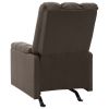Recliner Dark Brown Fabric