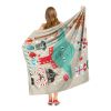 Star Wars; Yoda Xmas Aggretsuko Comics Silk Touch Throw Blanket; 50" x 60"