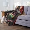 Batman; Lone Bat and Cub Aggretsuko Comics Silk Touch Throw Blanket; 50" x 60"