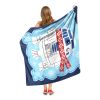 Star Wars; Snowy R2-D2 Aggretsuko Comics Silk Touch Throw Blanket; 50" x 60"