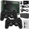 Wireless Retro Game Console; Plug & Play Video TV Game Stick With 10000+ Games Built-in; 64G; 9 Emulators; 4K HDMI Output For TV With Dual 2.4G Wirele
