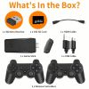 Wireless Retro Game Console; Plug & Play Video TV Game Stick With 10000+ Games Built-in; 64G; 9 Emulators; 4K HDMI Output For TV With Dual 2.4G Wirele