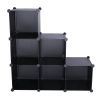 Cube Storage 6-Cube Closet Organizer Storage Shelves Cubes Organizer DIY Plastic Closet Cabinet Modular Book Shelf Organizing Storage Shelving for Bed