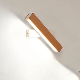 Wooden LED Wall Lamp Modern Adjustable Lighting Bar Restaurant Living Room Porch Wall Lamps Corridor Home Decor (Option: H)