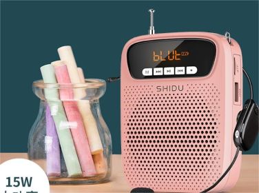 Bee Loudspeaker Special For Teachers Wireless Bluetooth Microphone Guide Outdoor Speaker Megaphone (Option: Cable Microphone-Rose Gold)