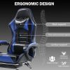 Ergonomic Gaming Chair for Adults, Comfortable Computer Chair for Heavy People, Adjustable Height Office Desk Chair with Wheels, Breathable Leather Vi