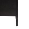 Wood Storage Cabinet with Three tempered glass doors and Adjustable Shelf,Suitable for living room, study and entrance